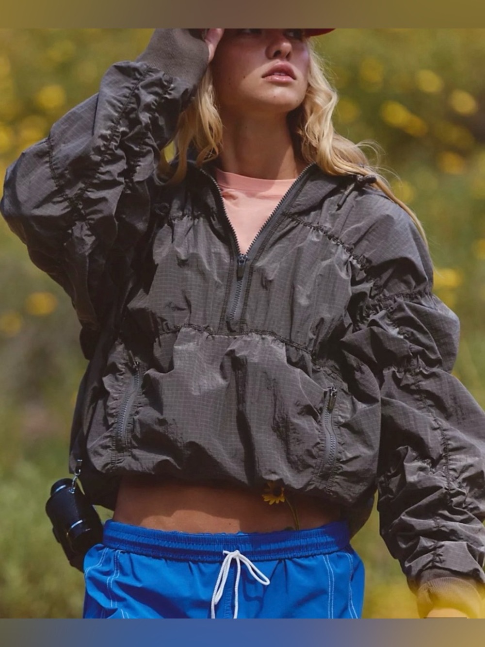 FP MOVEMENT Happy Camper pullover anorak NWT